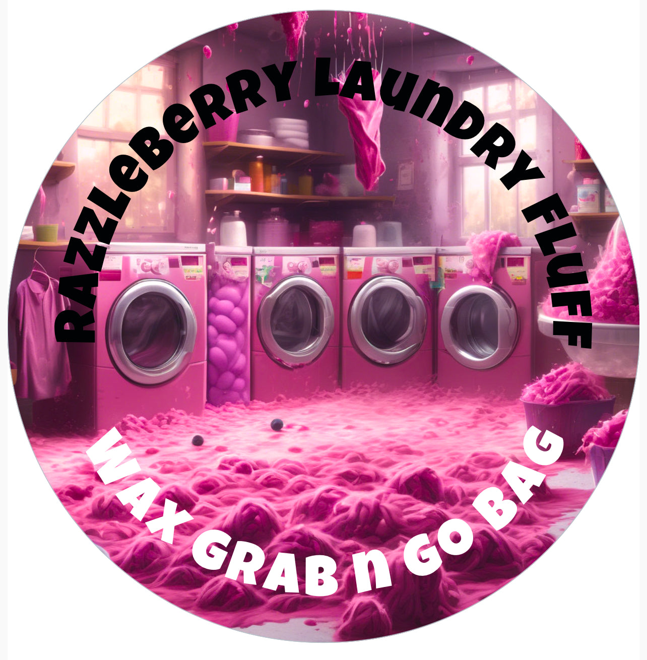 RAZZLEBERRY LAUNDRY FLUFF GRAB N GO BAG