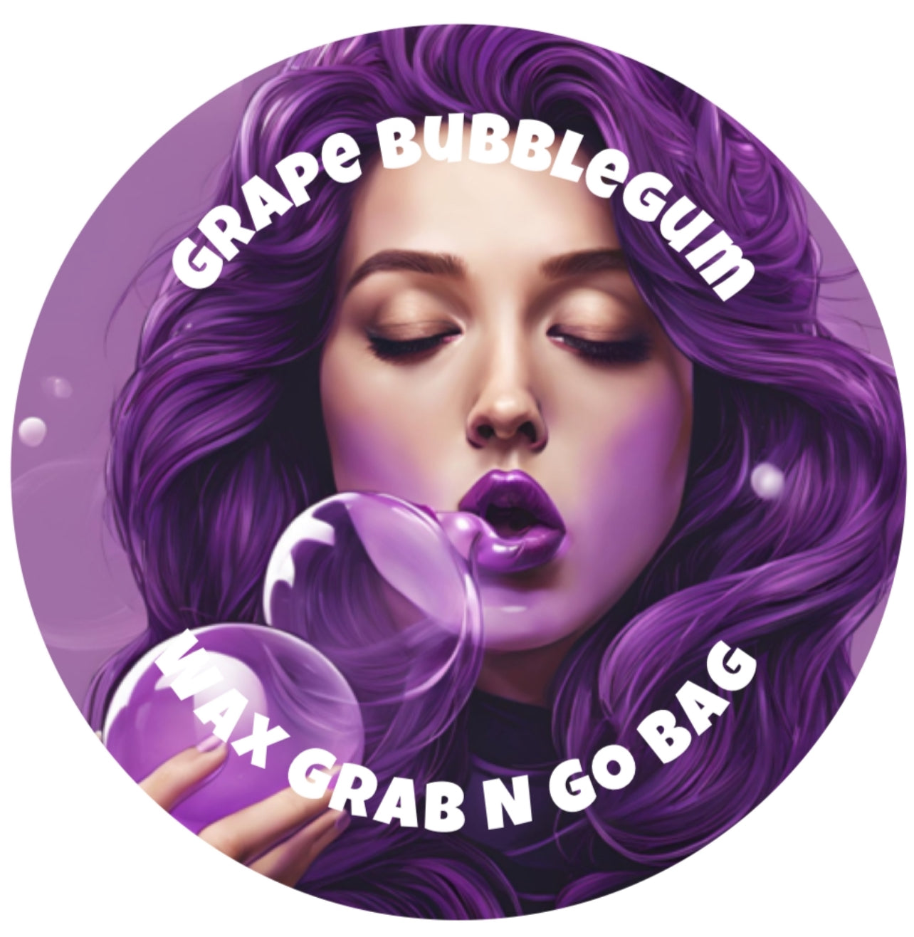 GRAPE BUBBLEGUM GRAB N GO BAG