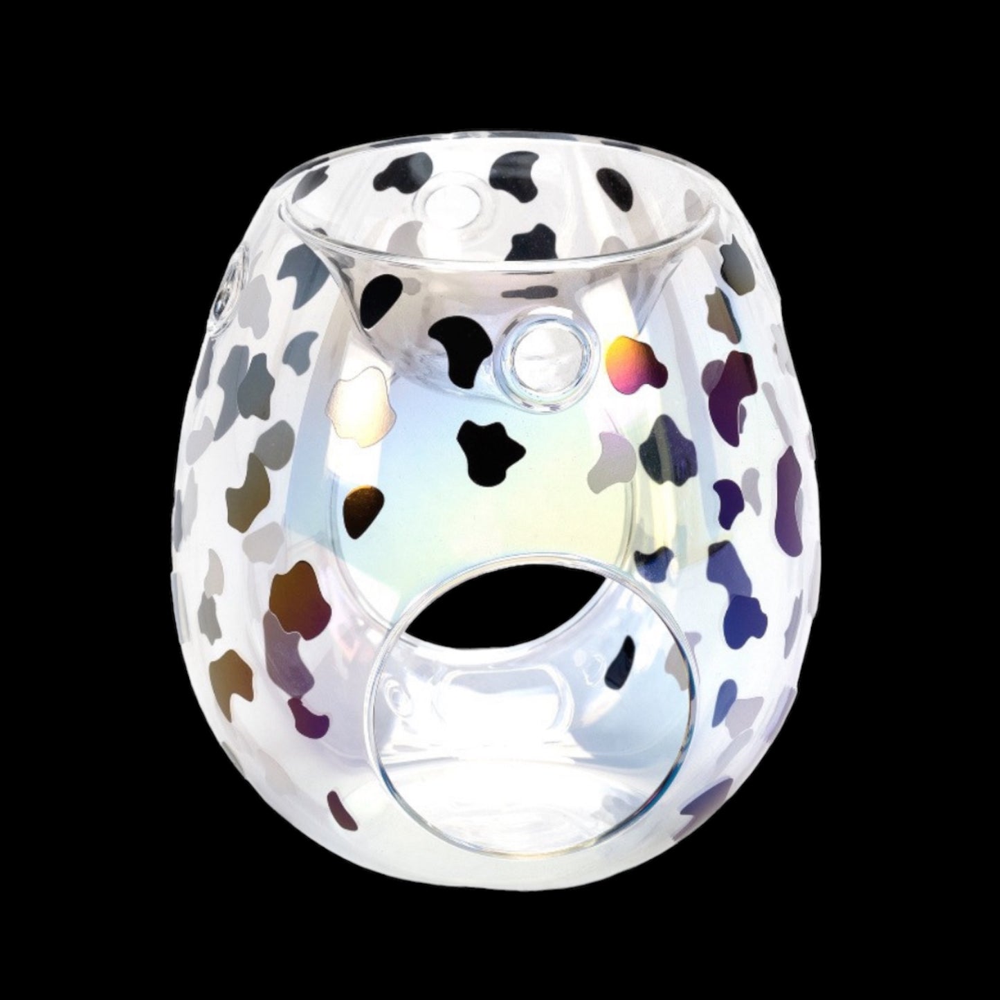 Dalmation Print Glass Wax Melter