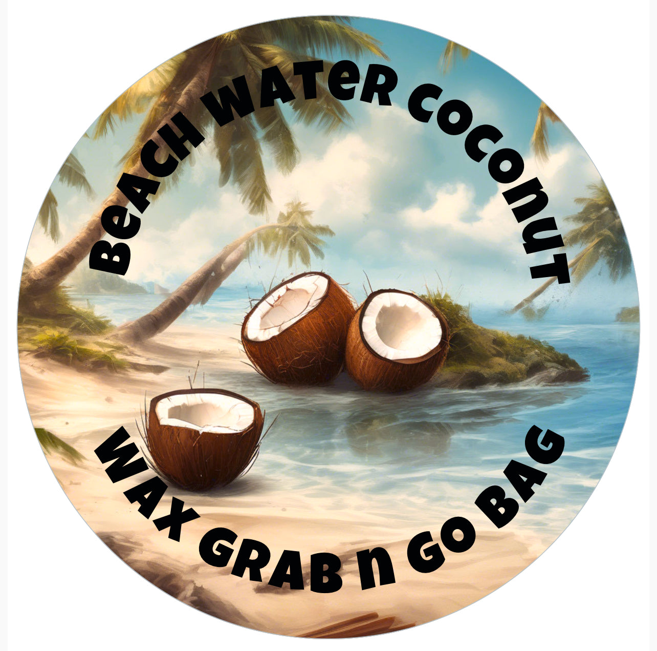 BEACH WATER COCONUT GRAB N GO BAG