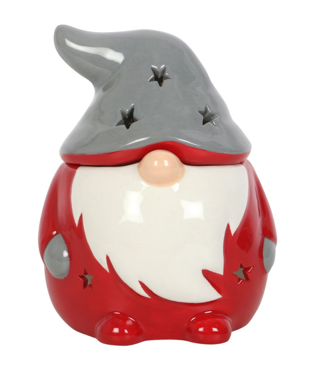 GREY & RED XMAS GONK BURNER