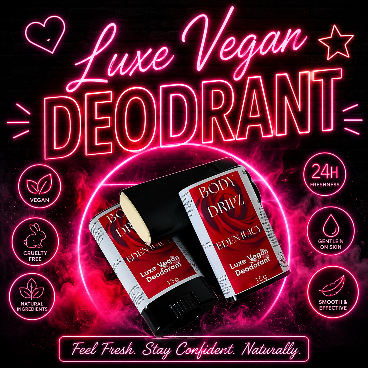 LUXE VEGAN ROLL ON DEODRANTS