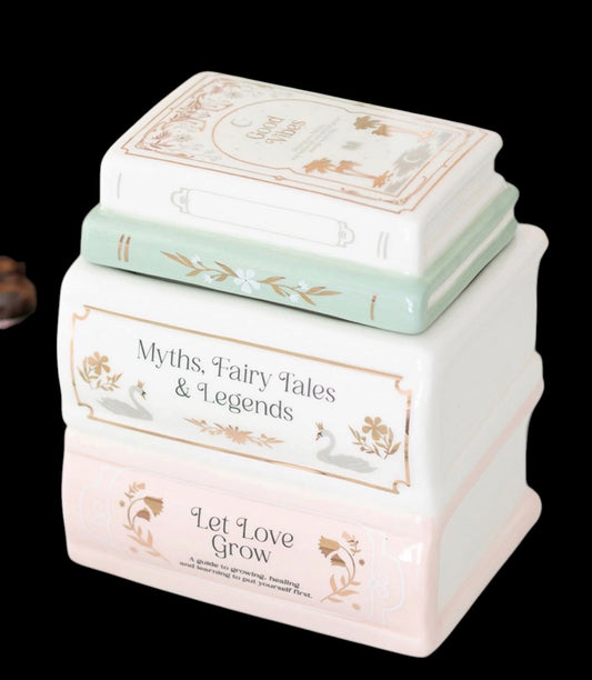 BOOK STACK WAX BURNER