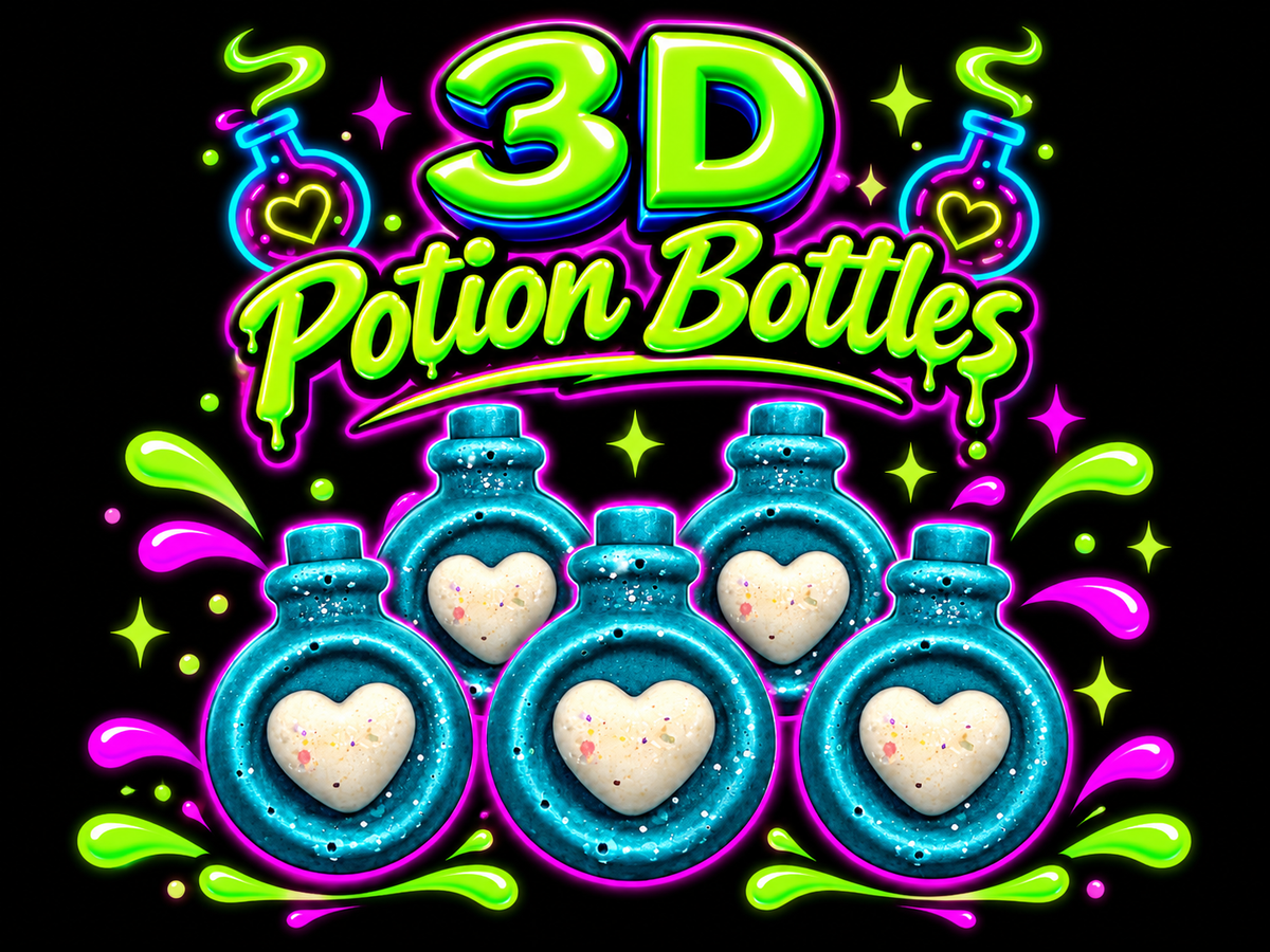 3D POTION BOTTLE WAX MELTS
